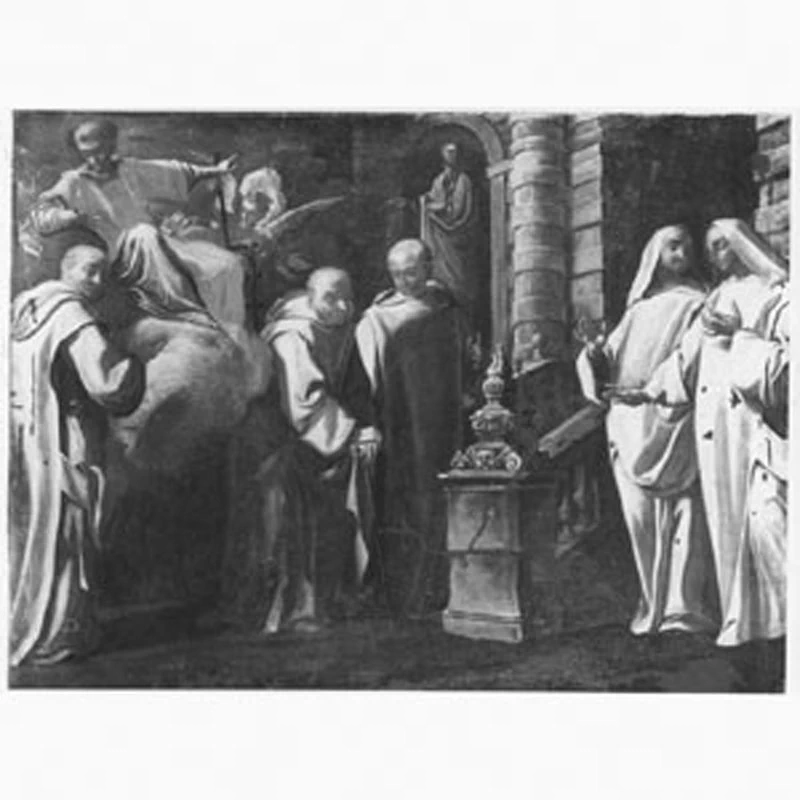 Apparizione di San Lorenzo ai monaci certosini - Certosa di San Martino